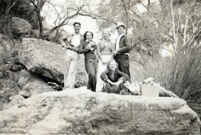 Nile Clifford, Hester Damron, Irene Damron, Marvin Owens & Unknown 1938